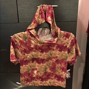 Tie-Dye Hooded Top